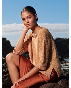 Lana Grossa makkelijke dames kimonotrui breien van Sommerseide