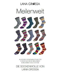 Gratis patroon sokken breien de basis van Lana Grossa Meilenweit