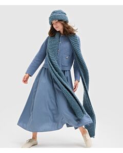 Lana Grossa muts en sjaal breien van Royal Alpaca (Acc 23, m17 en18)