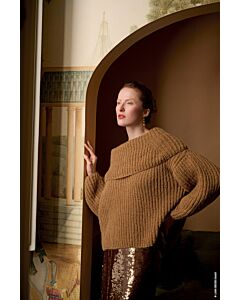 Lana Grossa off-shoulder dames trui breien van Nebbia (N1,M37)