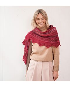 Lana Grossa omslagdoek breien van Colorissimo en Setasuri Big (Doeken & Co 7 M4)