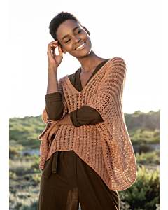 Lana Grossa poncho haken van Solo Lino