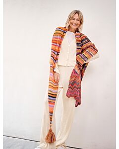 Lana Grossa sjaal breien van Colorissimo 2 en Silkhair (Doeken & Co 7 m10a)