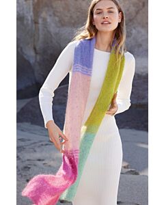 Lana Grossa sjaal breien van Natural Superkid Tweed (Filati 69, m3)