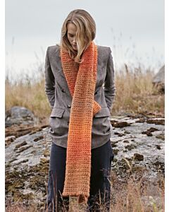 Lana Grossa sjaal haken van Gomitolo Versione en Brigitte No.3 g10,m6