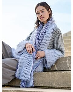 Lana Grossa sjaal in patentpatroon breien van Cool Merino en Basta (LB19,M14)