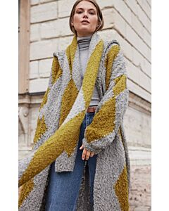 Lana Grossa sjaal met ruitpatroon breien van Caramella (F70,M15)