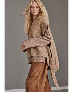 Lana Grossa spencer breien van Natural Alpaca Pelo nk4,m36