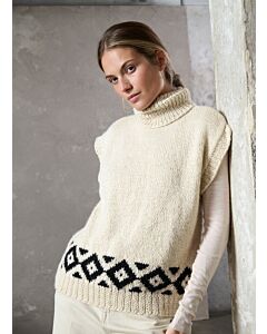 Lana Grossa spencer breien van Natural Lama Chunky (NL flyer, m10)