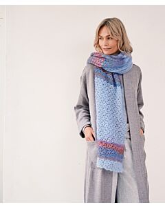 Lana Grossa stola breien en haken van Silkhair en print (Doeken & Co 7, m1)