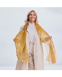 Lana Grossa stola breien en haken van Silkhair en print (Doeken & Co 7, m1)B