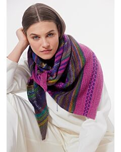 Lana Grossa stola breien van Colorissimo en Ecopuno (Doeken & Co 8, m3) | C.R. Couture