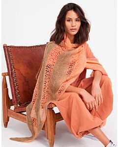 Lana Grossa stola breien van Cool Wool Lace hand-dyed en Silkhair m10