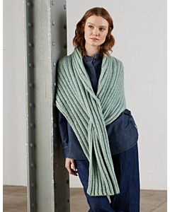 Lana Grossa stola breien van Natural Superkid Tweed, Ecopuno en Brillino (DC9,M31)