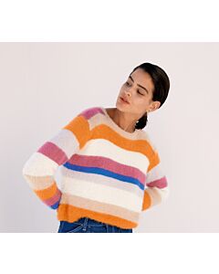 Lana Grossa streeptrui breien van Per Fortuna uit Filati 65,m25