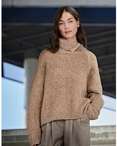 Lana Grossa top-down dames trui breien van Alpaca Air II (LB19,M15A)