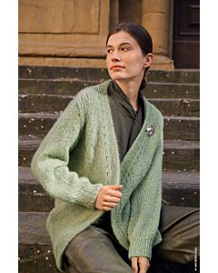 Lana Grossa top-down dames vest breien van Superkid Seta en Setasuri (N1,M12)