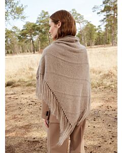Lana Grossa top-down stola breien van Ecopuno en Silkhair (DC9,M4)