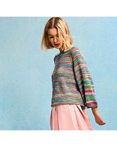 Lana Grossa top-down trui breien van Gomitolo Alga g17,m23