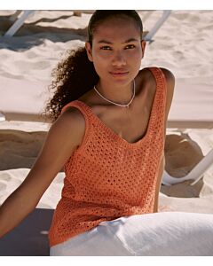 Lana Grossa top haken en breien van Solo Lino (LP23, m25)