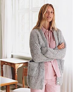 Lana Grossa top down lang vest breien van Natural Alpaca Lungo NK2,m1