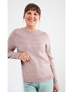 Lana Grossa top down trui breien van Cool Wool (Rosa P Mapala, m5)