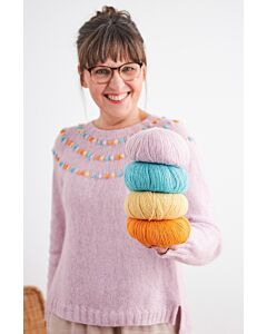Lana Grossa top down trui breien van Ecopuno (Rosa P Mapala, m8)