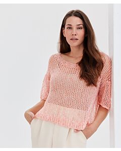 Lana Grossa trui breien met korte mouwen van Bella (Lookbook 16, m2) | C.R. Couture