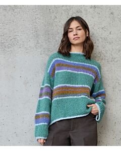 Lana Grossa trui breien van Gigante en Alpaca Air II (LB 19, m9) | C.R. Couture