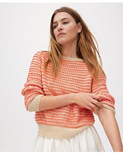 Lana Grossa topdown trui breien van Promessa en Landlust Sommerseide (Filati 67, m12) | C.R. Couture