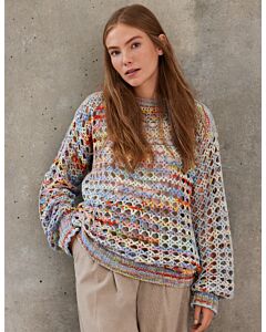 Lana Grossa trui haken en breien van Cotonella Multi (LB18, M25)