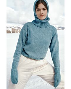 Lana Grossa trui met hoge kraag breien van Cashmere 16 fine (Classici 23, m22)