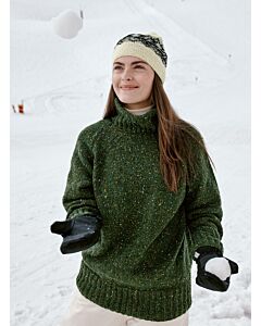 Lana Grossa trui met hoge kraag breien van Country Tweed Fine (Classici 23, m36)