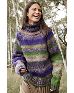 Lana Grossa trui met kol breien van Gomitolo Fusione (Gom14, m13)