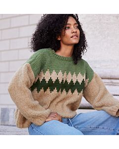 Lana Grossa trui met Noors motief breien uit Filati70,m20