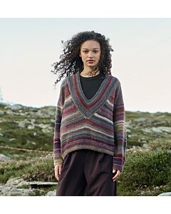 Lana Grossa v-halstrui breien van Gomitolo Intenso (G16, m1)