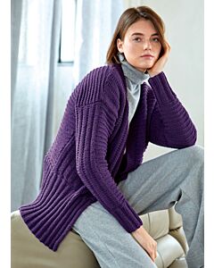 Lana Grossa vest breien van Bingo Mélange (m22)