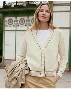 Lana Grossa vest breien van Cashmere 16 fine (Classici 23, model 13)