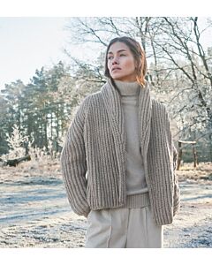 Lana Grossa vest breien van Cool Merino Big (Lookbook 15, m16)