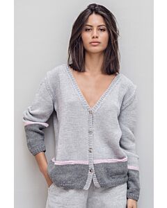 Lana Grossa vest breien van Cool Wool Big Mélange (m1)