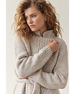 Lana Grossa vest breien van Ecopuno Chunky (Classici 25, m16) | C.R. Couture