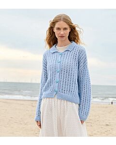 Lana Grossa vest breien van Ecopuno en Silkhair nk1,m19