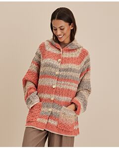 Lana Grossa vest breien van Gomitolo Fusione (Gom 14, m22) | C.R. Couture