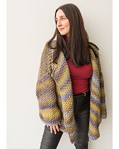 Lana Grossa vest breien van Merino Twister, flyer m9