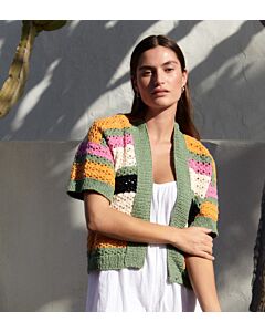 Lana Grossa vest haken en breien van Riccio en Promessa (Filati 67, m32) | C.R. Couture