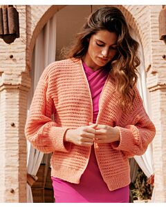 Lana Grossa vest haken en breien van Ecopuno (Haken 5, m24)