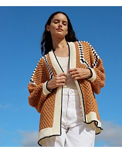 Lana Grossa vest haken en breien van Soft Cotton (Haken 6, m11) | C.R. Couture