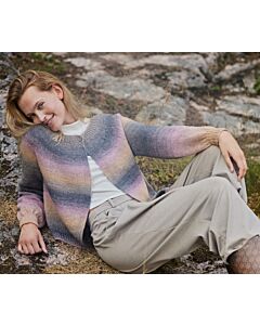 Lana Grossa vest met ronde pas breien van Gomitolo Versione g10,m20