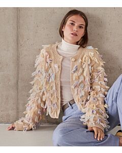 Lana Grossa vest met franjes breien van Brigitte No.2 en Cassata (F70,M30)