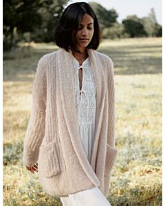 Lana Grossa vest met voorzakken breien van Setasuri Big F64,m11